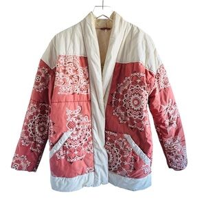Free People Quilted Bandana Print Jacket